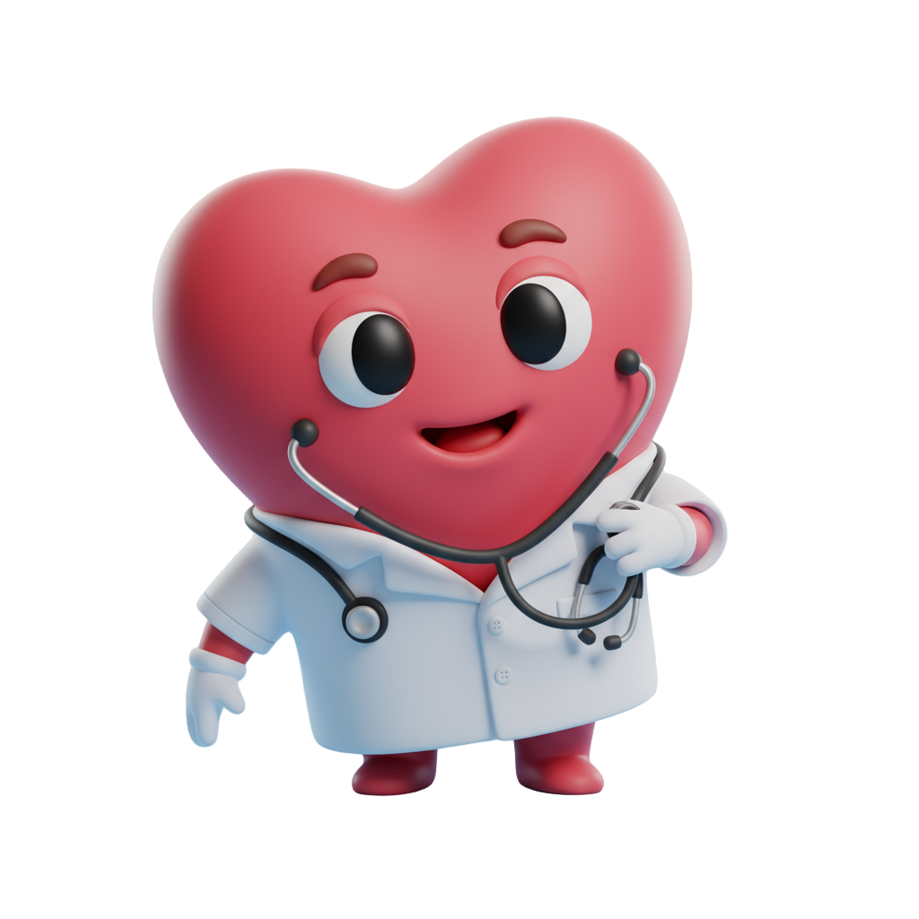 Listening with stethoscope