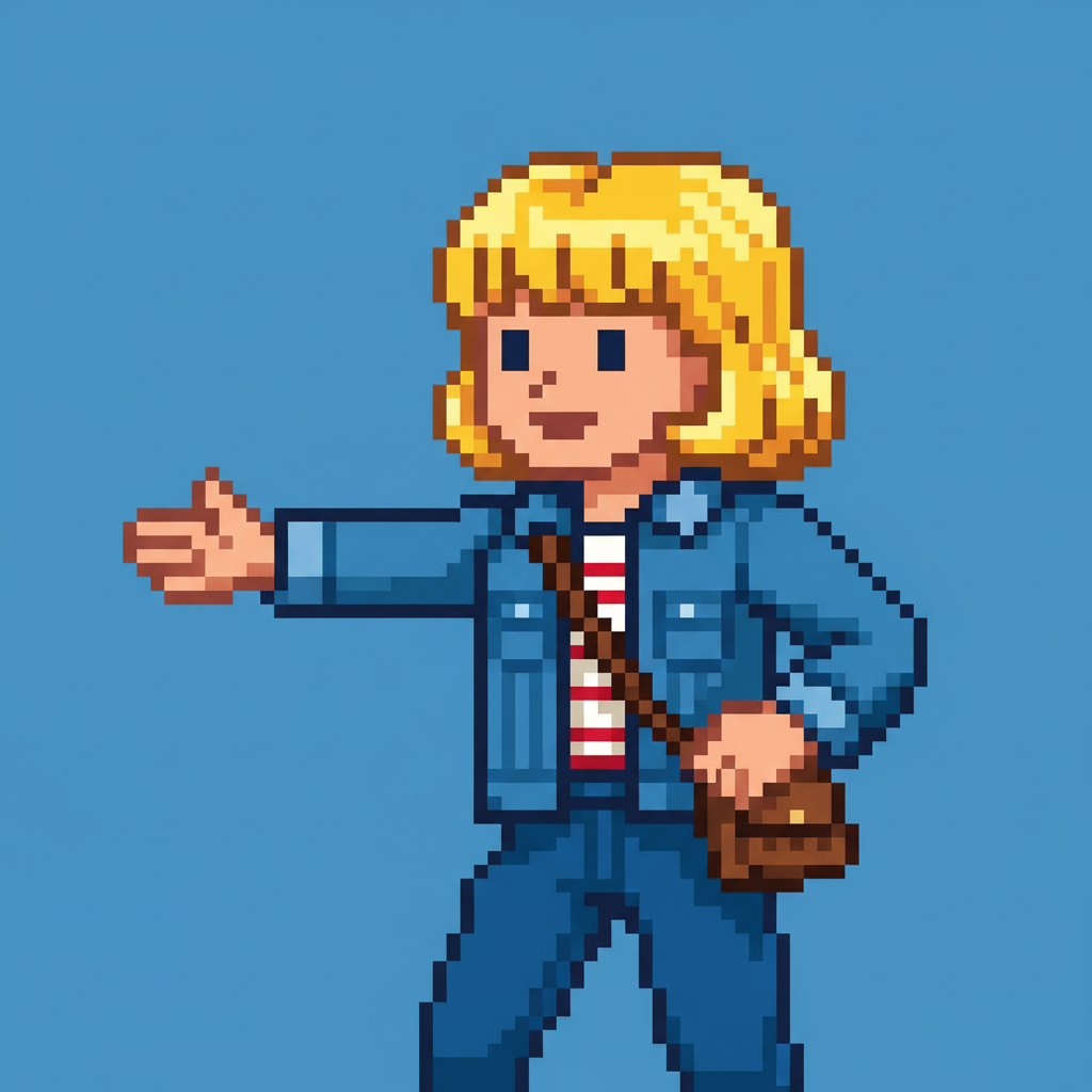 Talk to a blond girl